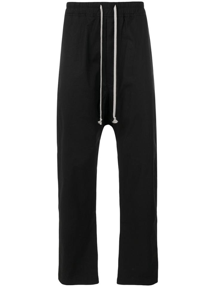 Rick Owens Drkshdw Drawstring Track Pants - Black