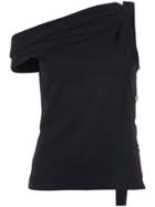 Derek Lam 10 Crosby One Shoulder Top - Black