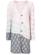 Prabal Gurung Panelled Cardi-coat - Pink & Purple