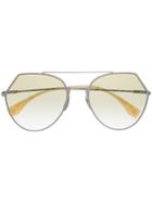 Fendi Eyewear Round Frame Sunglasses - Yellow