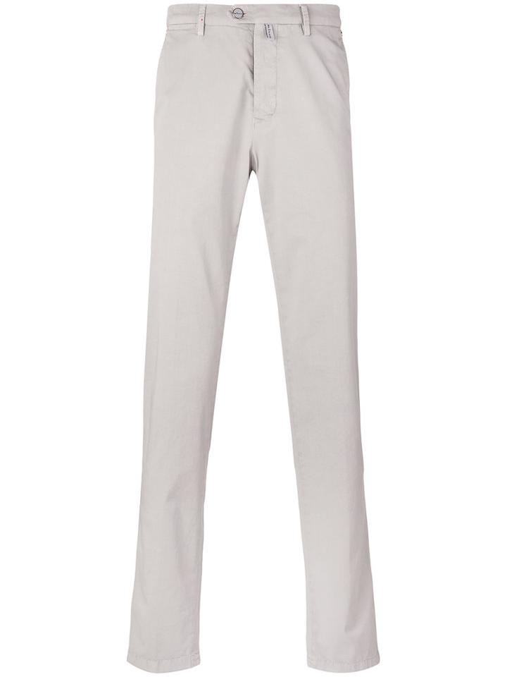 Kiton - Slim-fit Chinos - Men - Cotton/spandex/elastane - 38, Grey, Cotton/spandex/elastane