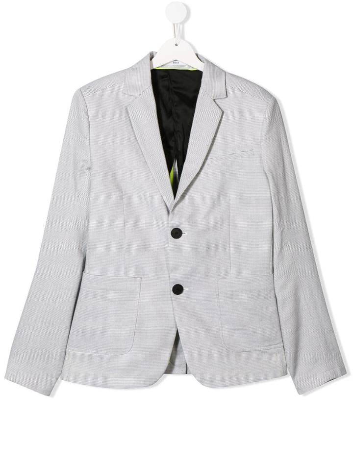 Boss Hugo Boss Check Blazer - Grey