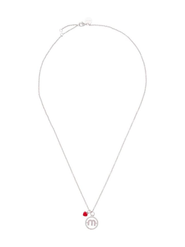 Miu Miu Micro Candy Jewels Necklace - F0zjl Steel Gray + Multicolor