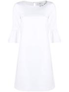 Blugirl Ruffled Sleeve Dress - White