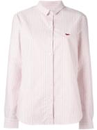 Maison Kitsuné Striped Shirt, Women's, Size: 36, Red, Cotton