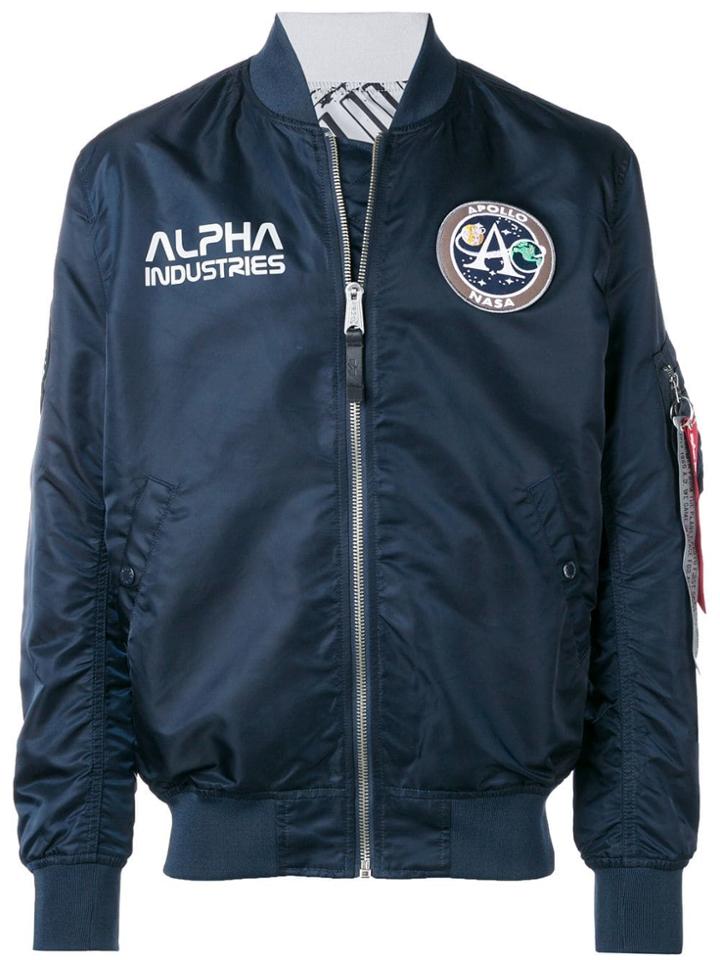 Alpha Industries Nasa Bomber Jacket - Blue