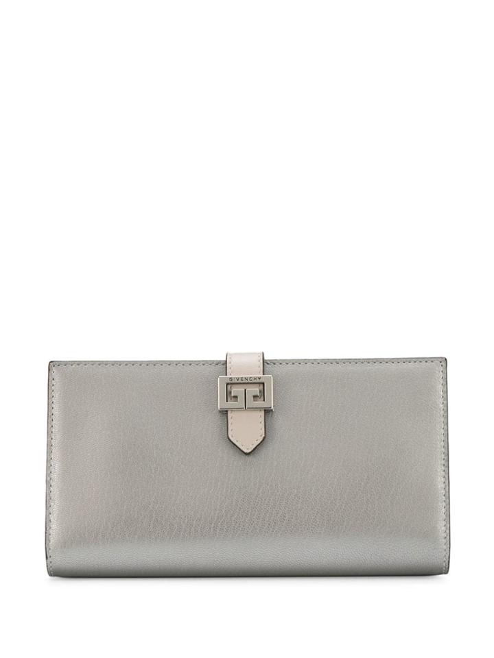 Givenchy Logo Detail Wallet - Silver