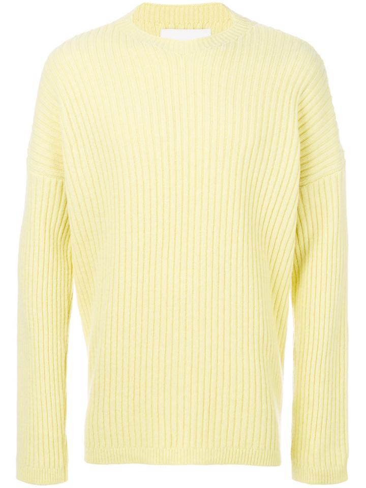 Our Legacy Ribbed Knitted Sweater - Yellow & Orange