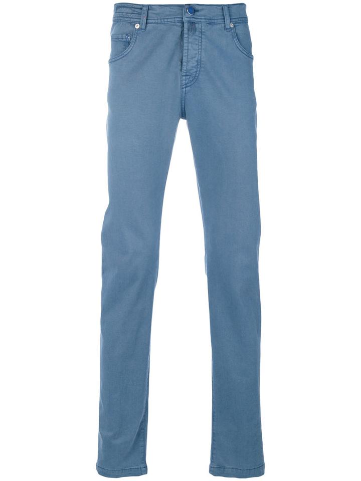 Kiton - Slim Fit Jeans - Men - Cotton/spandex/elastane/lyocell - 32, Blue, Cotton/spandex/elastane/lyocell