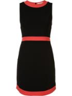 Curved Hem Mini-dress - Women - Polyester/spandex/elastane/acetate - 8, Black, Polyester/spandex/elastane/acetate, Alice+olivia