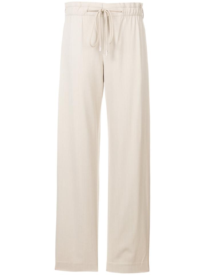 Vince Casual Straight Trousers - Nude & Neutrals