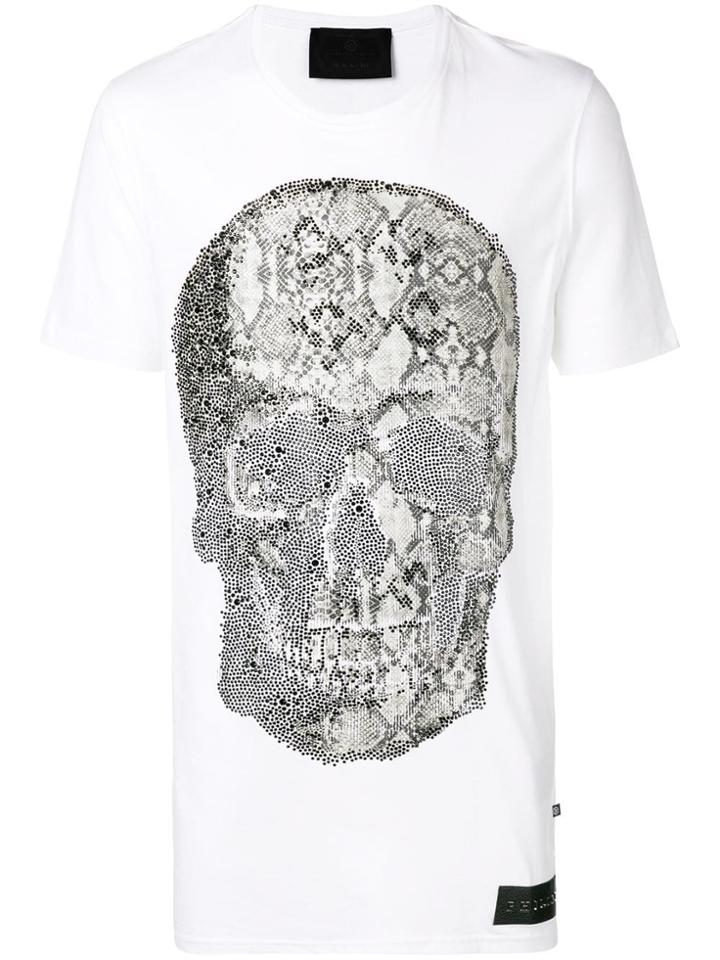 Philipp Plein Python Studded Skull T-shirt - White