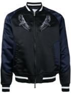 Yoshio Kubo - Embroidered Eagle Baseball Jacket - Men - Polyester - 1, Black, Polyester