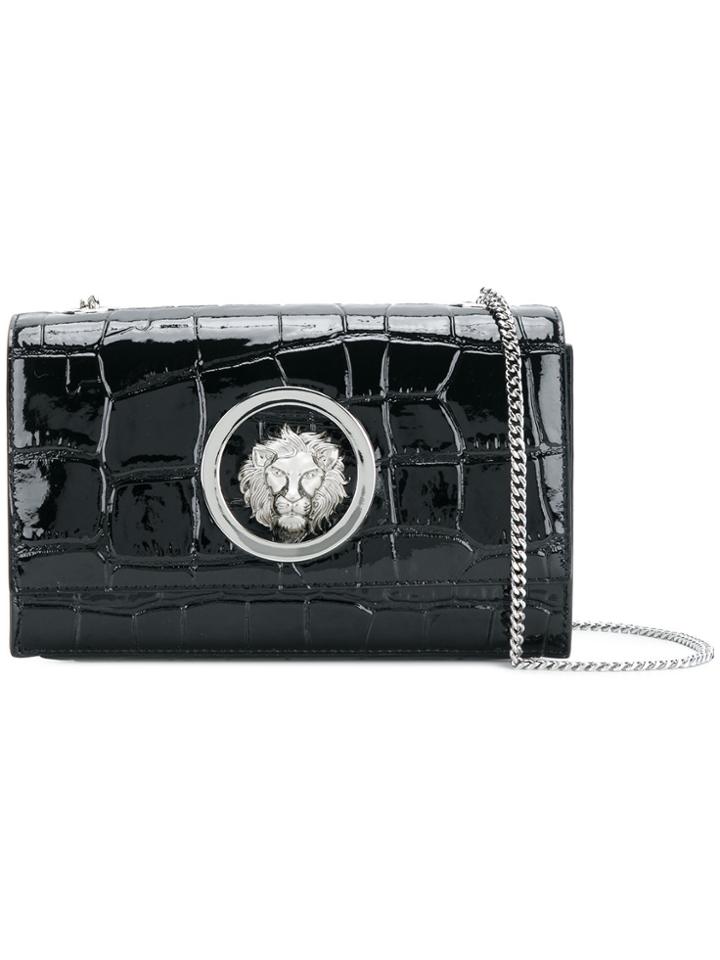 Versus Lion Head Cross Body Bag - Black