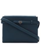 Mara Mac Leather Panelled Shoulder Bag - Blue