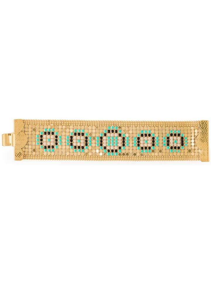 Gas Bijoux Papyrus Bracelet, Women's, Green, Metal Other