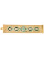 Gas Bijoux Papyrus Bracelet, Women's, Green, Metal Other