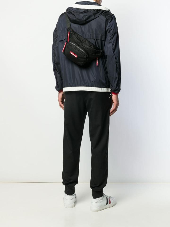 Moncler Logo Patch Belt Bag - Black