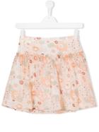 Chloé Kids Floral Print Skirt - Nude & Neutrals