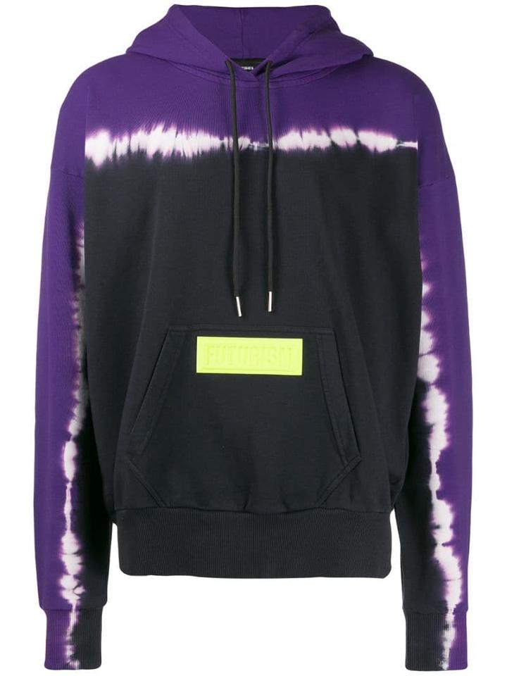 Diesel Tie-dye Logo Hoodie - Purple