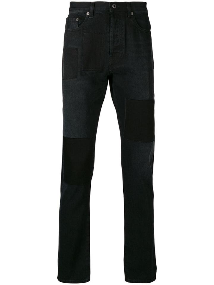 Valentino Patch Detail Slim Jeans - Black