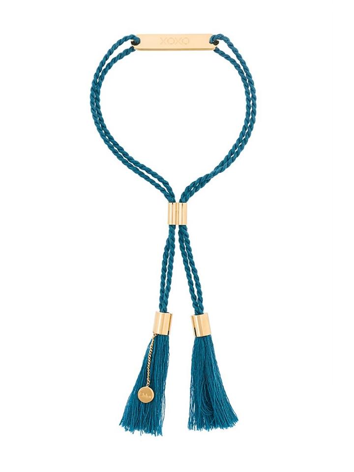 Chloé Xoxo Plaque Bracelet, Women's, Blue