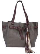 Henry Beguelin Tassel Tote Bag - Grey