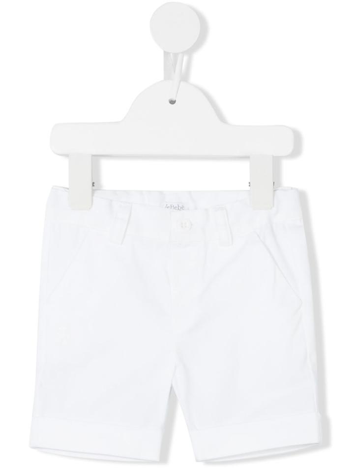Le Bebé Enfant - Chino Shorts - Kids - Cotton/spandex/elastane - 9 Mth, White