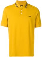 Z Zegna Contrast Logo Polo Shirt - Yellow & Orange