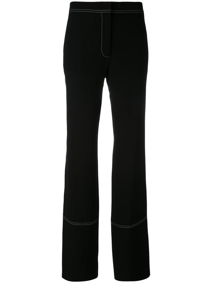 Stella Mccartney - Dana Trousers - Women - Silk - 44, Black, Silk