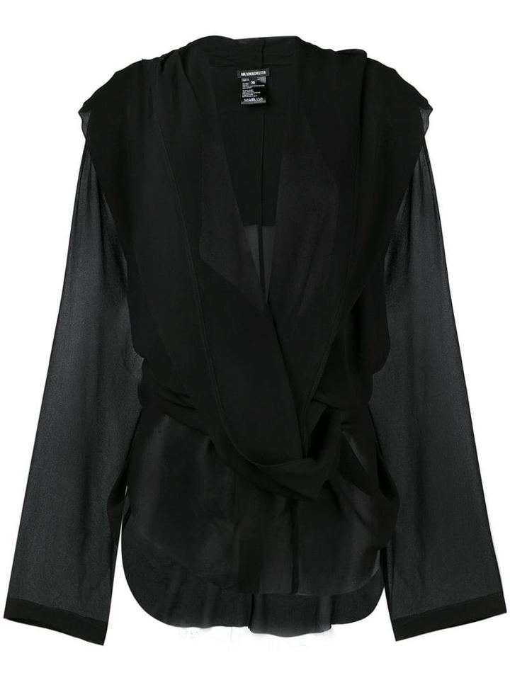 Ann Demeulemeester Sheer Blouse - Black