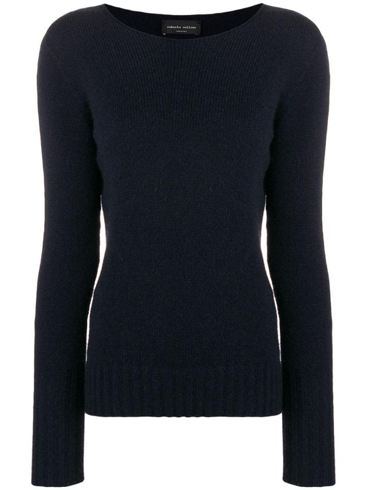 Roberto Collina Crew Neck Pullover - Blue