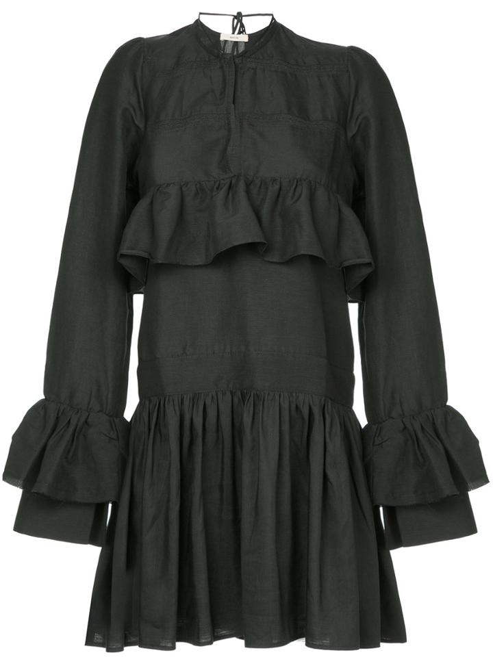 Matin Haarlem Ruffle Dress - Black