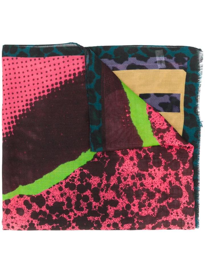 Paul Smith Printed Scarf - Pink