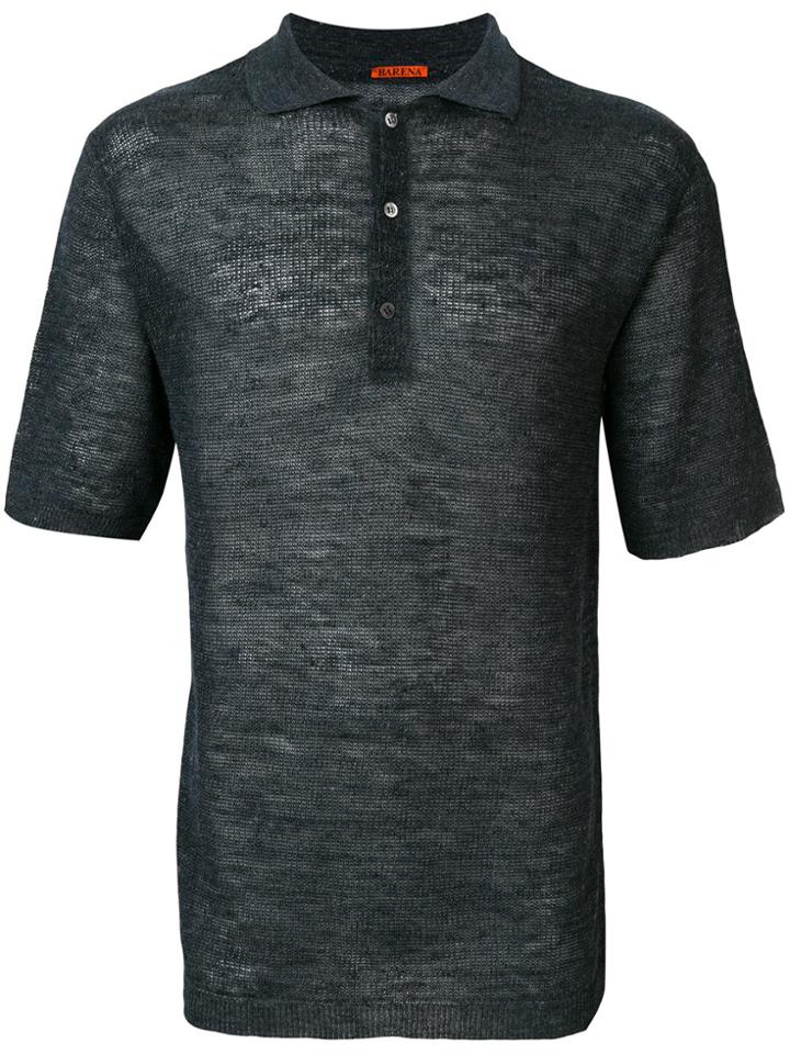 Barena Knit Polo Shirt - Blue