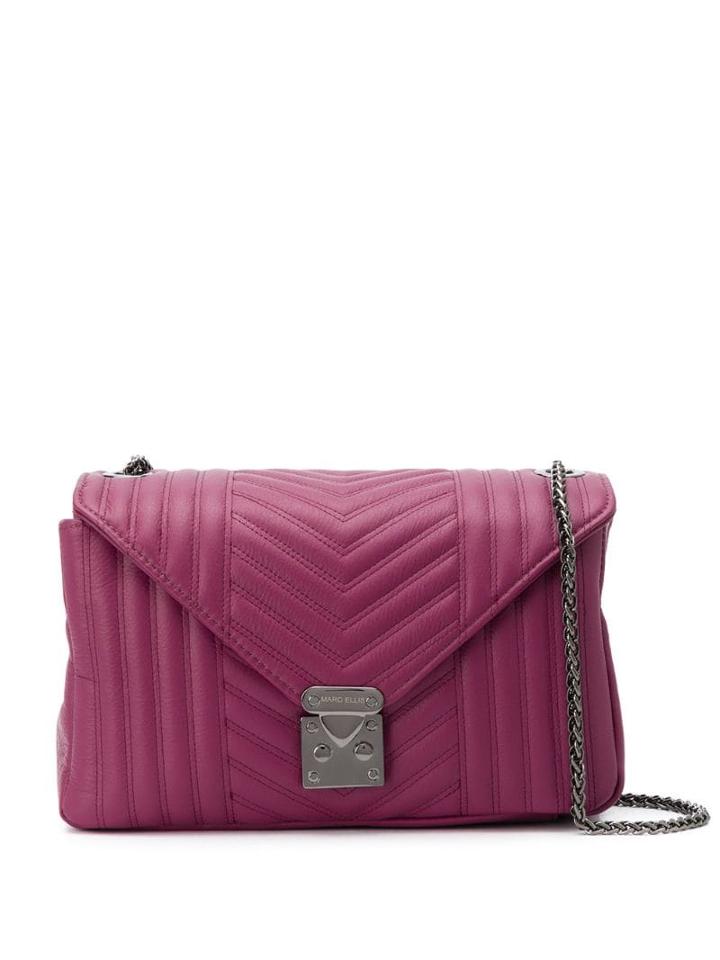 Marc Ellis Quilted Effect Shoulder Bag - Purple