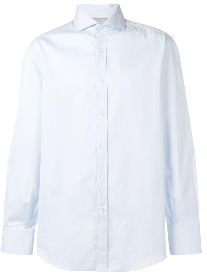 Brunello Cucinelli Pointed Collar Shirt - Blue
