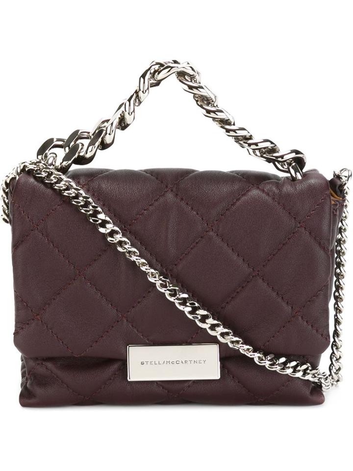 Stella Mccartney Small 'beckett' Shoulder Bag, Women's, Pink/purple