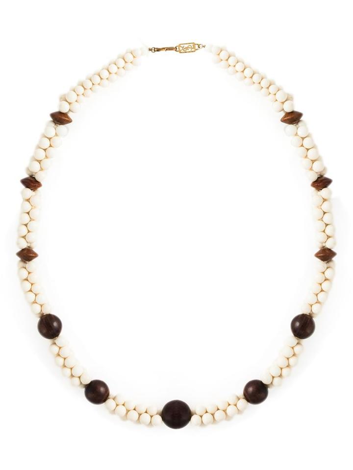 Yves Saint Laurent Vintage Bead Long Sautoir Necklace
