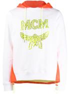 Mcm Contrast Panel Hoodie - Orange