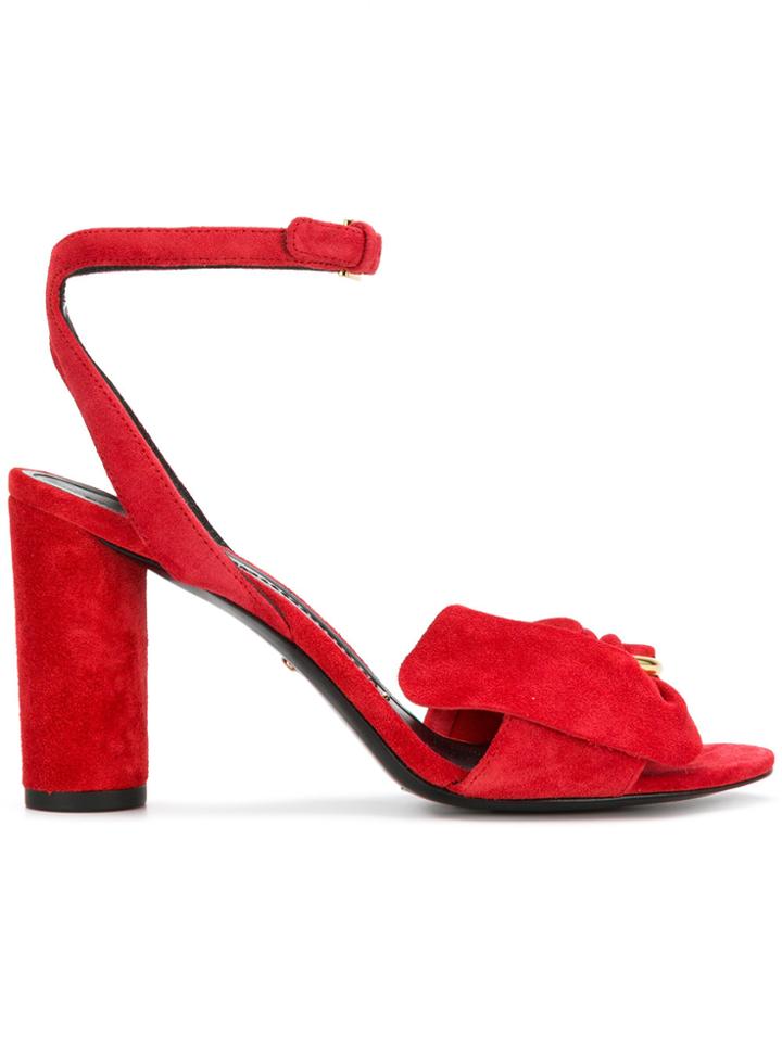 Stella Luna Half Bow Sandals - Red