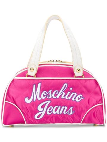 Moschino Pre-owned Logo Applique Bag - Pink