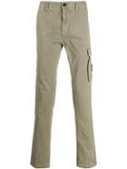 Stone Island Cargo Trousers With Logo Patch - Neutrals