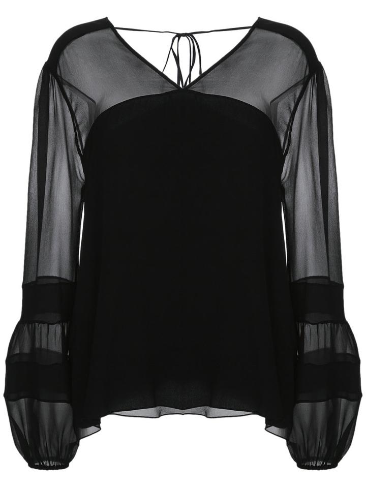 Talie Nk Silk Blouse, Women's, Size: 38, Black, Silk