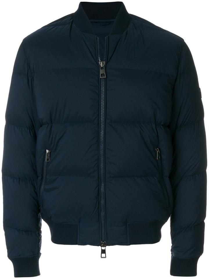 Michael Kors Padded Bomber Jacket - Blue