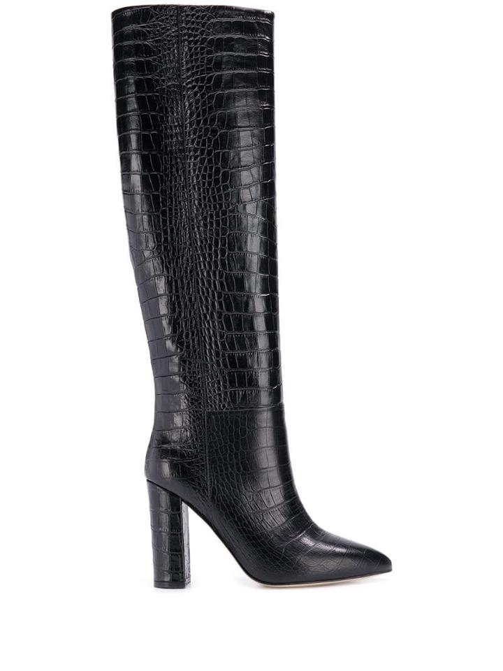 Sly010 Knee Length Boots - Black