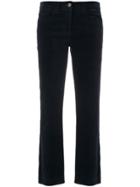 Luisa Cerano Cropped Slim-fit Trousers - Blue