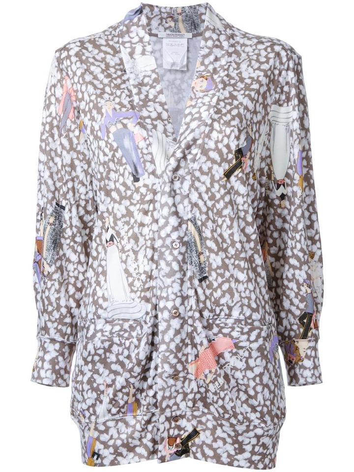 Theatre Products Multiple Print Cardigan, Women's, Brown, Tencel