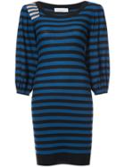 Sonia Rykiel Striped Knitted Dress - Blue