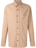 The Elder Statesman Brushed Flannel Shirt, Men's, Size: Xl, Brown, Cotton